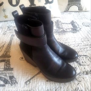 Women's Clarks Black Ankle Boots